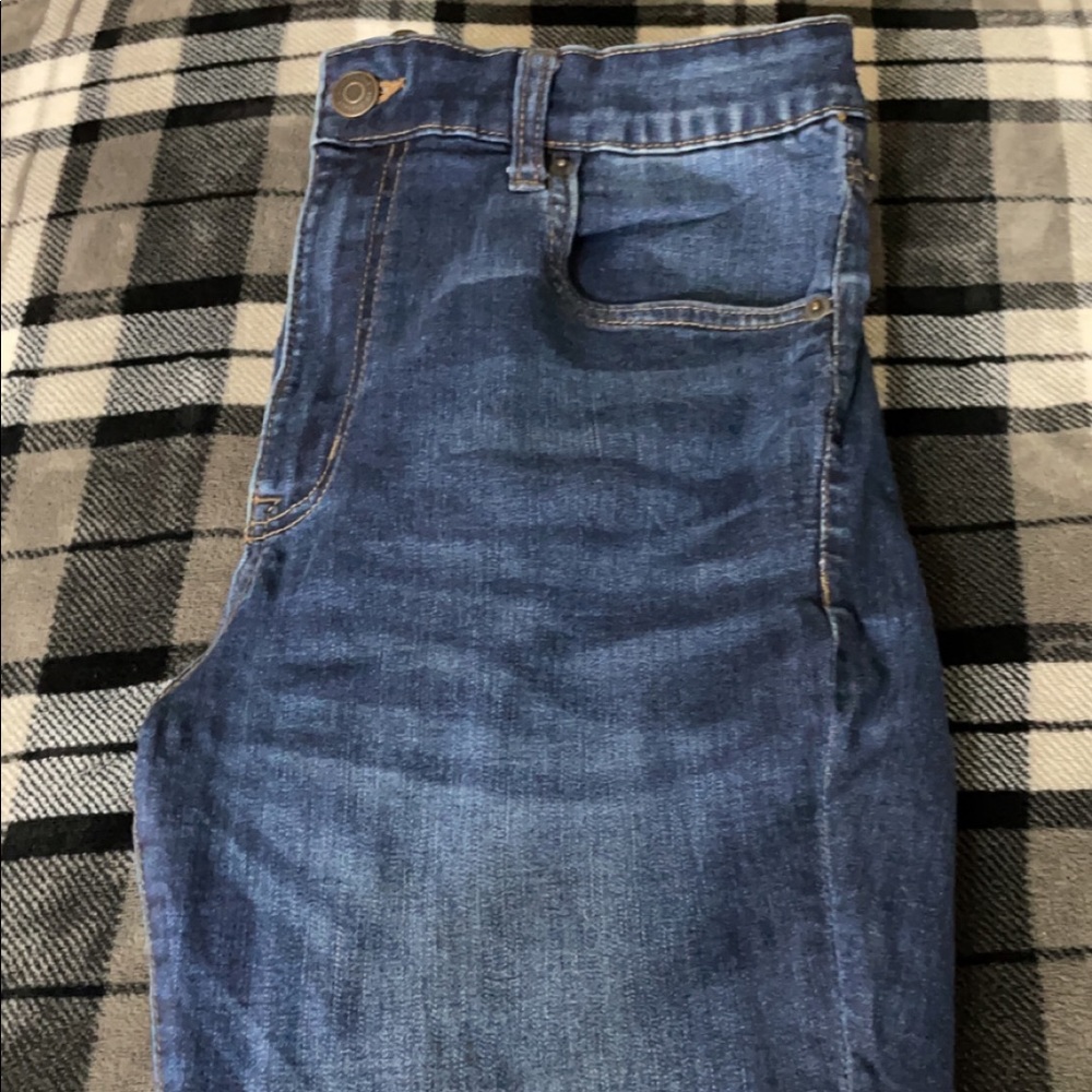 high waisted skinny jeans from aero, size 14 reg